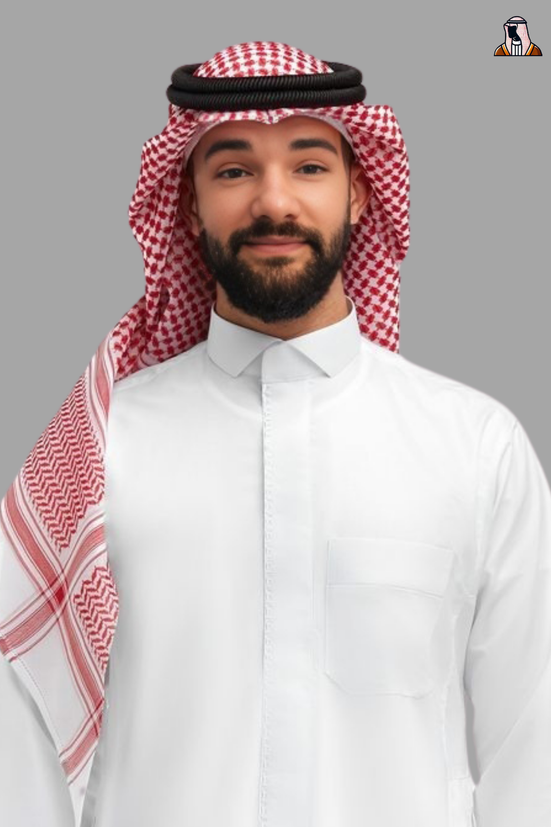 ثوب سعودي أبيض تقليدي